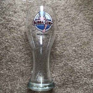 Bubba Gump Shrimp Co Restaurant MONTEREY 24oz. Large Beer Pilsner Glass Souvenir